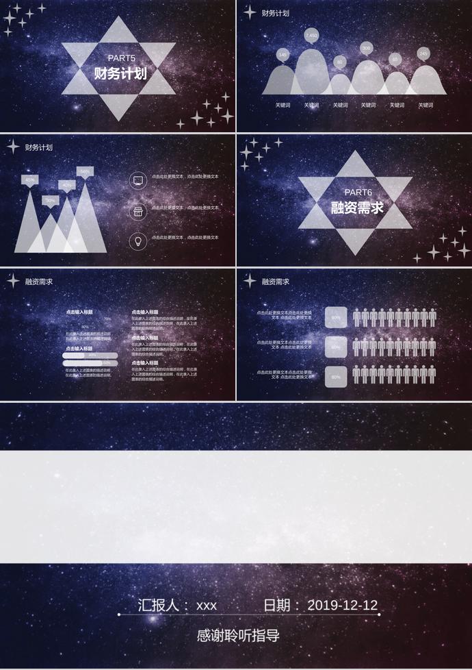2019星空科技创业融资计划书PPT模板-2