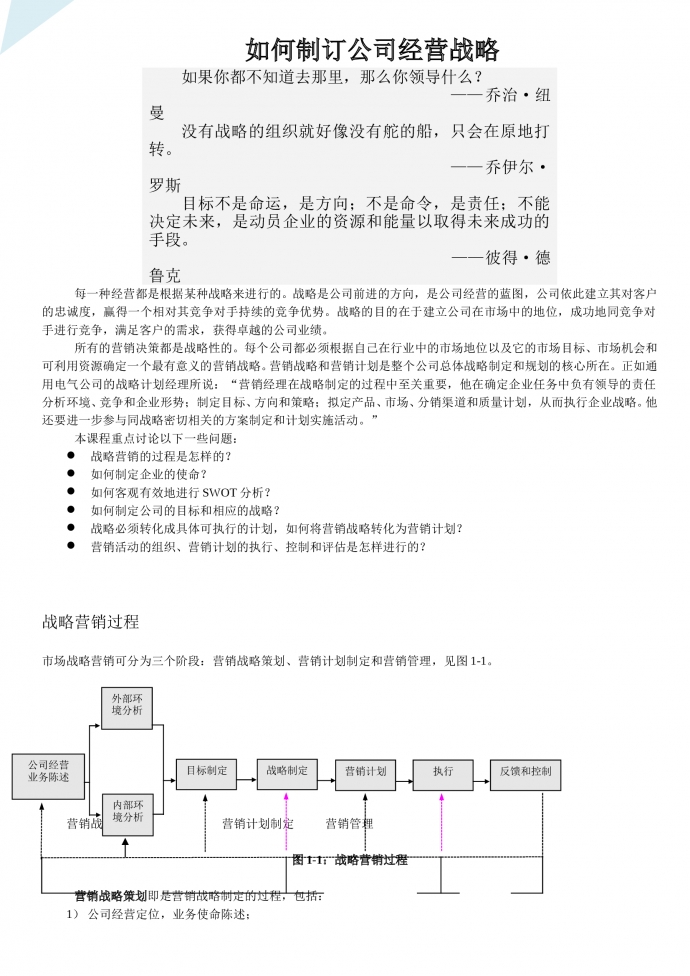 培训计划人事管理如何制定经营战略word文档-1