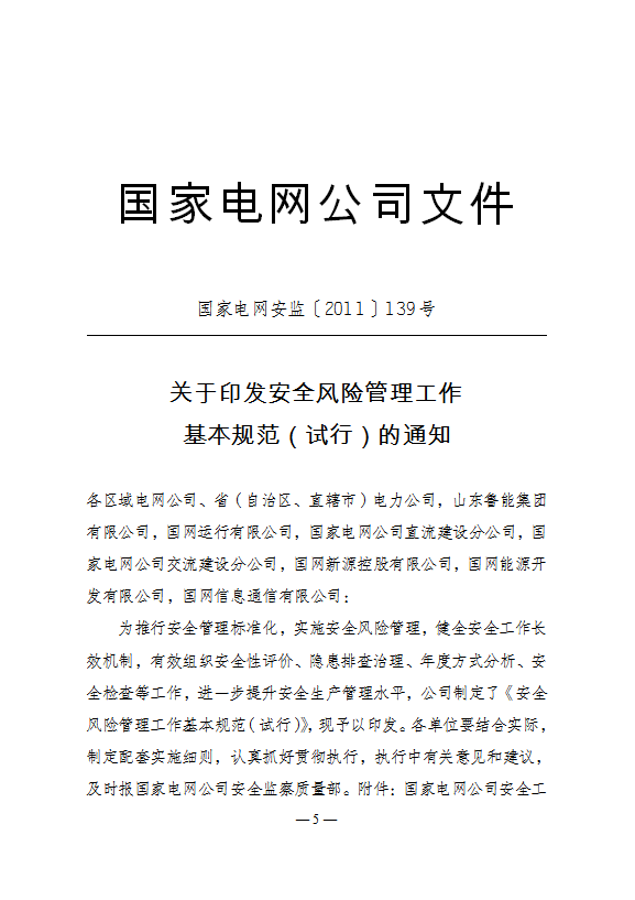 企业安全风险管理工作基本规范word模板-1
