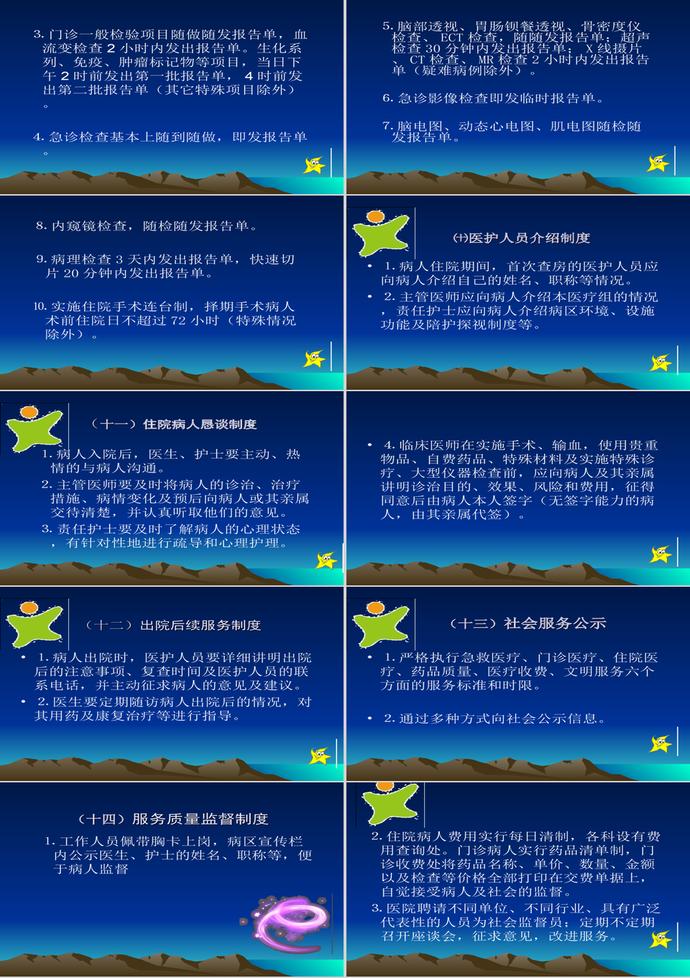 医院工作制度课件PPT模板-2