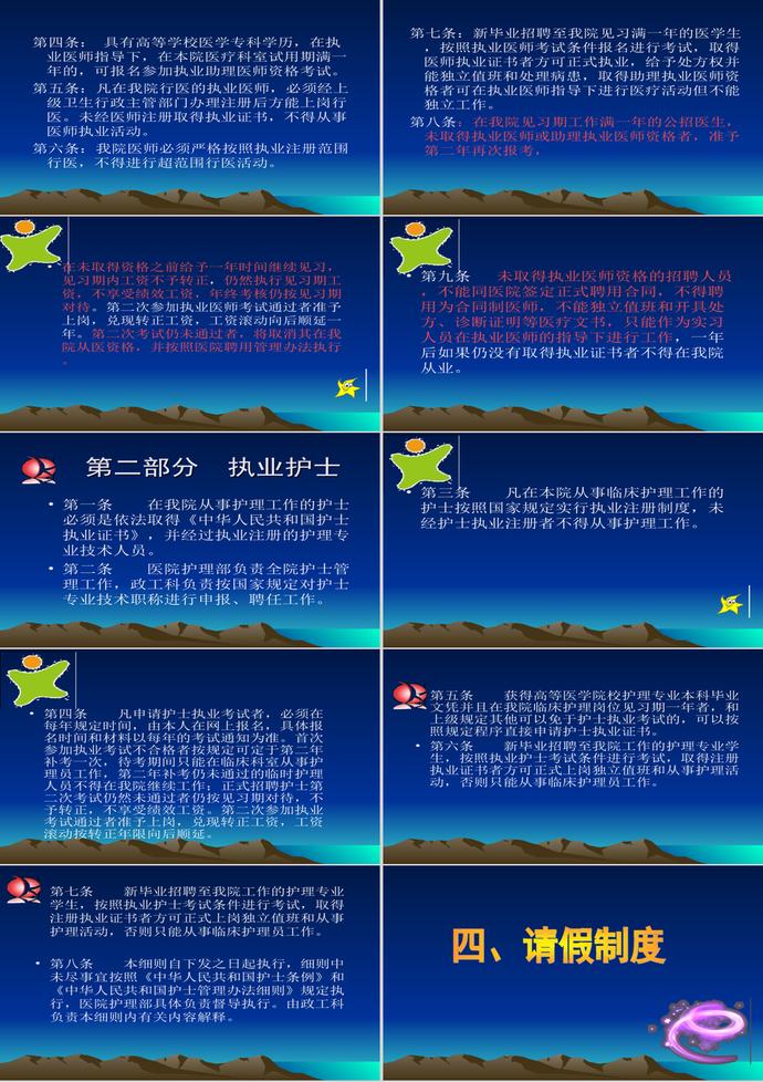 医院工作制度课件PPT模板-4