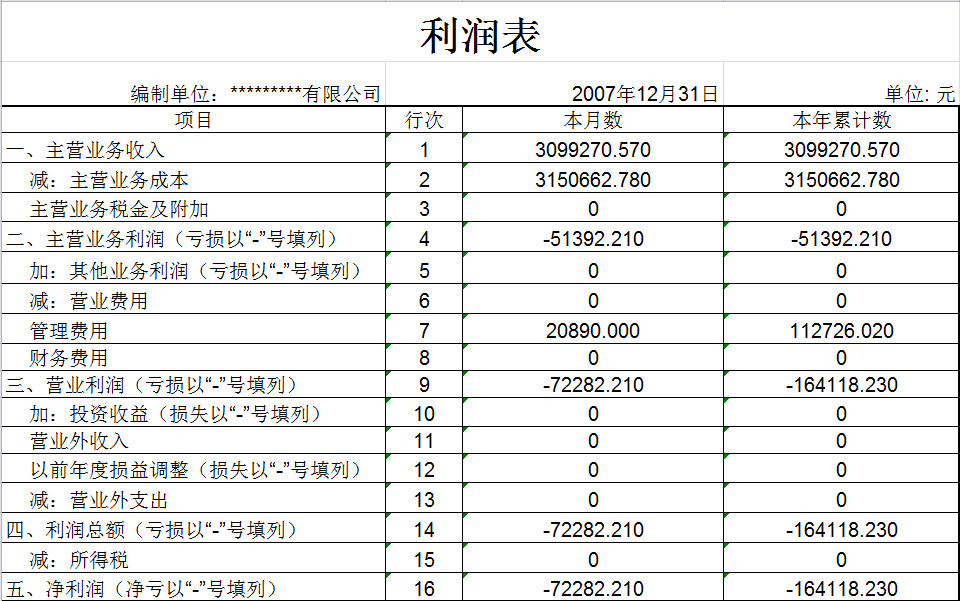 商务通用资产负债表-1